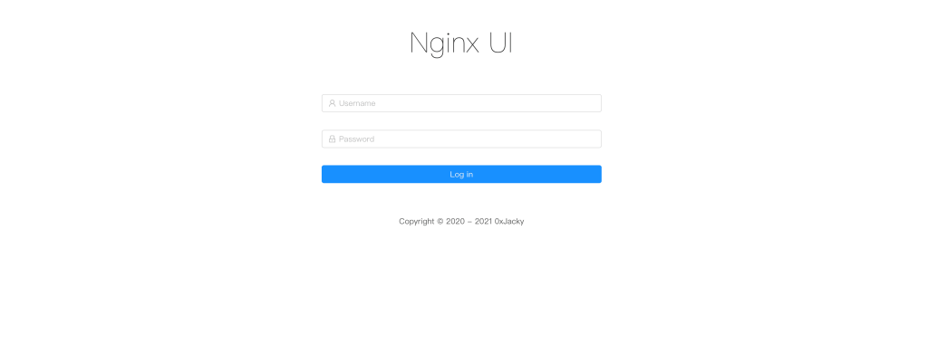 Nginx UI-Jacky's Blog